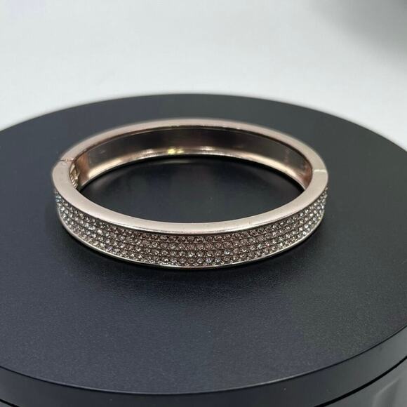 Juicy Couture Rose Gold Pave Bangle - Picture 1 of 10